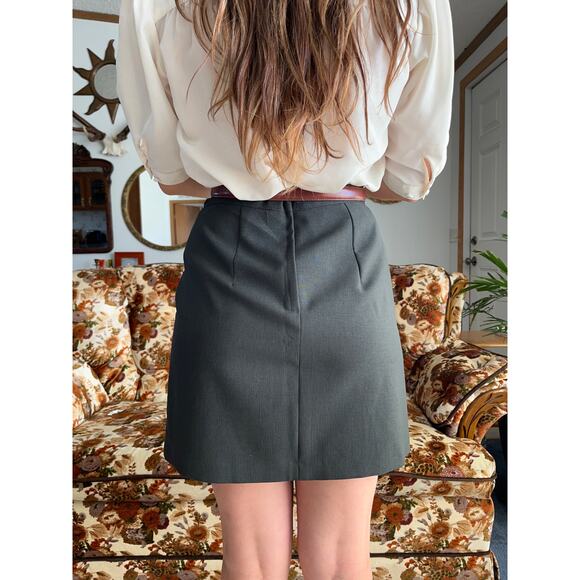 Vintage Byer Too! California Olive Two-Piece Skirt Suit - Picture 3 of 9